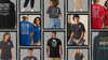 Collage of people wearing various t-shirts with different messages.